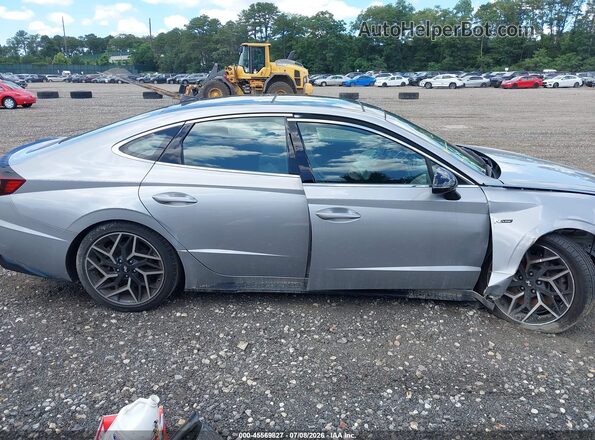KMHL14JC0PA308411 2023 HYUNDAI SONATA Серебряный Вид задней части салона