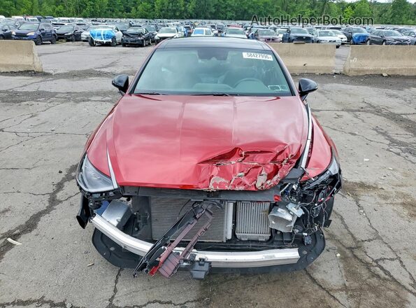 KMHL14JC2PA327316 2023 HYUNDAI SONATA Red Widok z przodu