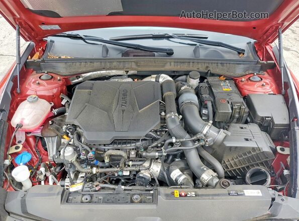 KMHL14JC2PA327316 2023 HYUNDAI SONATA Red Widok wnętrza z tyłu