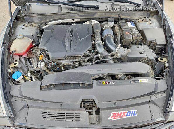KMHL14JC3PA252206 2023 HYUNDAI SONATA Серый Вид задней части салона