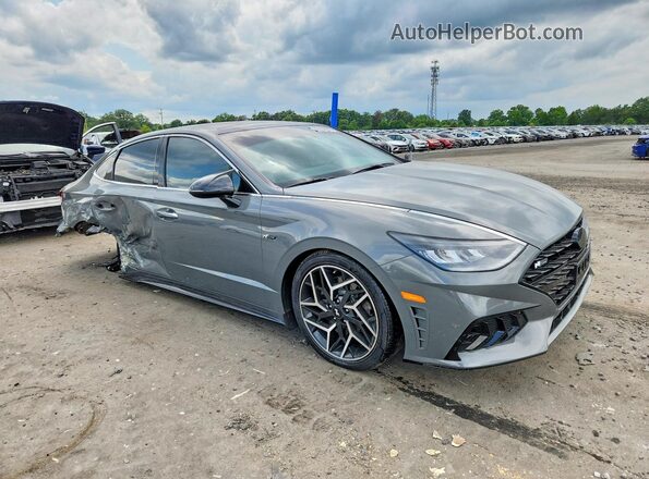 KMHL14JC3PA252206 2023 HYUNDAI SONATA Серый Передняя правая четверть