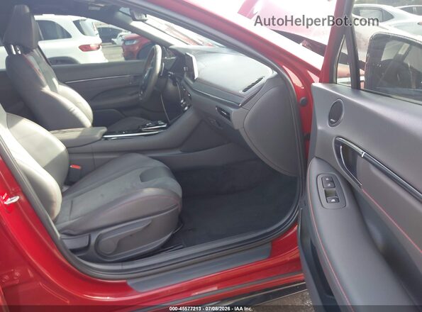 KMHL14JC3PA328250 2023 HYUNDAI SONATA Red Front interior view