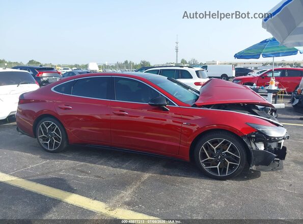KMHL14JC3PA328250 2023 HYUNDAI SONATA Red 360 interior view