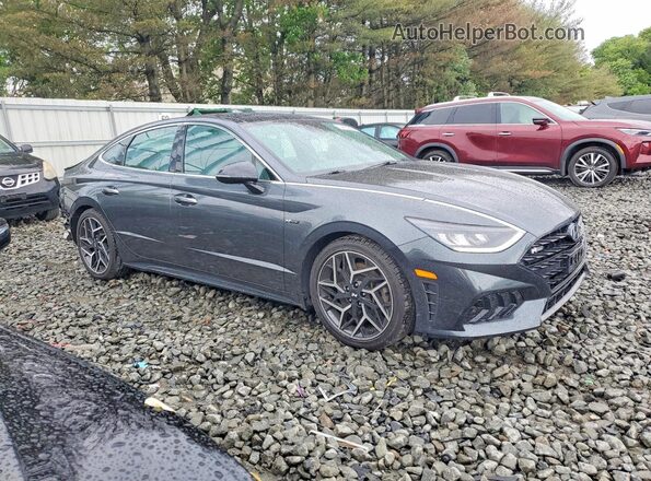KMHL14JC5NA246050 2022 HYUNDAI SONATA Gray Delantero derecho