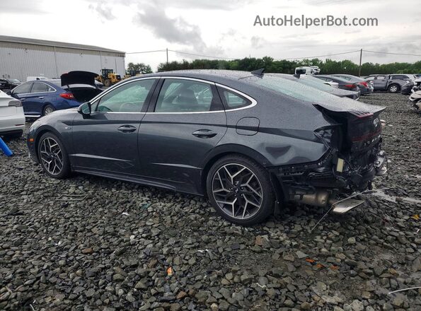 KMHL14JC5NA246050 2022 HYUNDAI SONATA Gray Trasero izquierdo