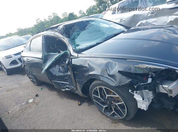 KMHL14JC5PA327732 2023 HYUNDAI SONATA Gray Widok wnętrza 360 stopni
