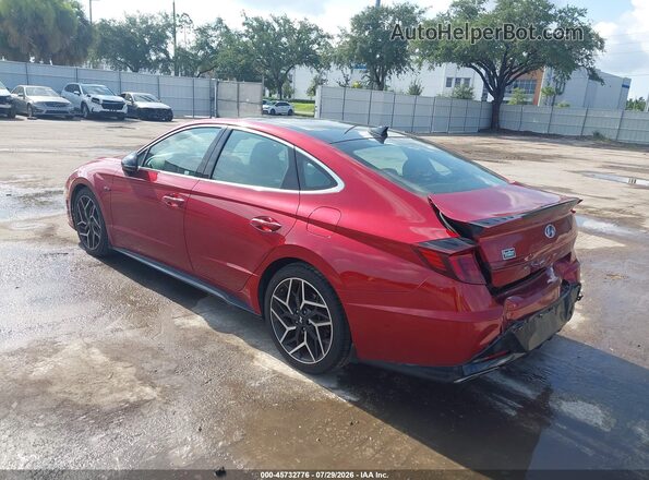 KMHL14JC7PA276864 2023 HYUNDAI SONATA Красный Задняя левая четверть