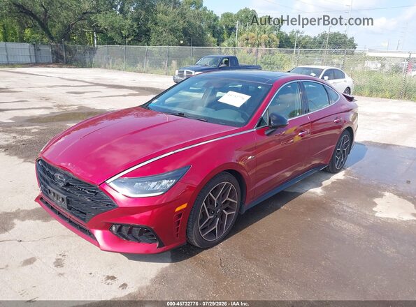 KMHL14JC7PA276864 2023 HYUNDAI SONATA Красный Передняя левая четверть