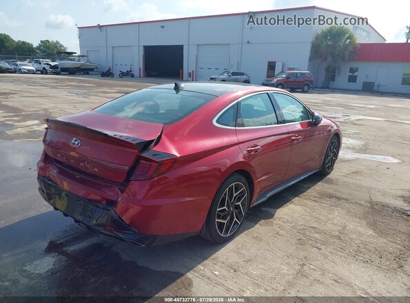 KMHL14JC7PA276864 2023 HYUNDAI SONATA Красный Задняя правая четверть