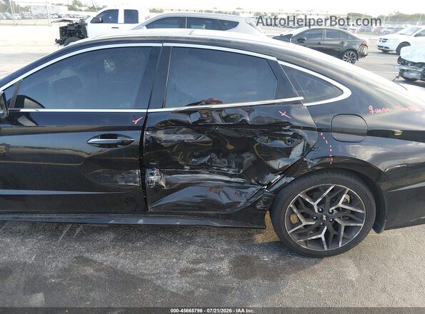 KMHL14JC7PA300600 2023 HYUNDAI SONATA Black Դիմացի տեսք
