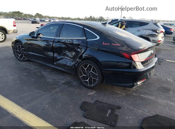 KMHL14JC7PA300600 2023 HYUNDAI SONATA Black Հետևի ձախ