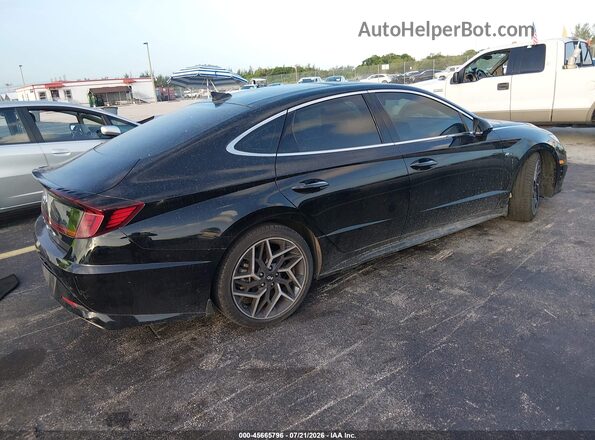 KMHL14JC7PA300600 2023 HYUNDAI SONATA Black Հետևի աջ