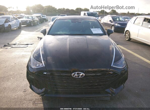 KMHL14JC7PA300600 2023 HYUNDAI SONATA Black Սալոնի հետևի տեսք
