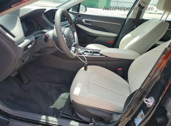 KMHL24JA3PA257935 2023 HYUNDAI SONATA Black Вид салону спереду
