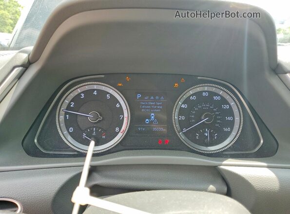 KMHL24JA3PA257935 2023 HYUNDAI SONATA Black Вид щитка приладів