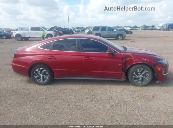 KMHL24JJ0PA061645 2023 HYUNDAI SONATA HYBRID Красный Вид задней части салона