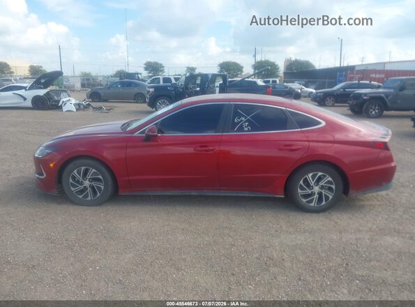 KMHL24JJ0PA061645 2023 HYUNDAI SONATA HYBRID Красный Панорамный вид салона 360°