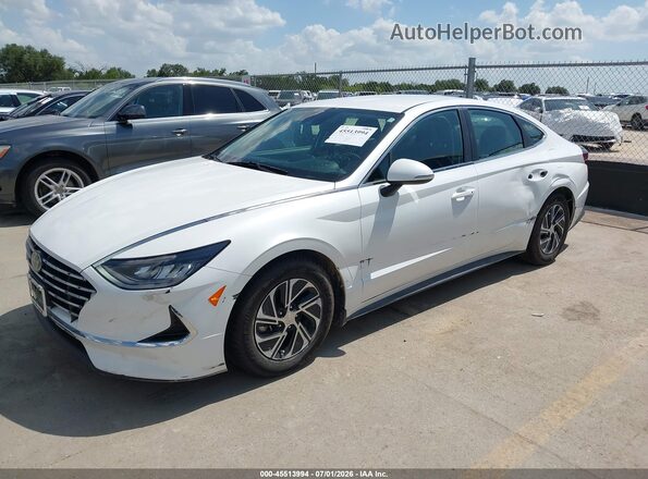 KMHL24JJ1MA021702 2021 HYUNDAI SONATA Белый Передняя левая четверть