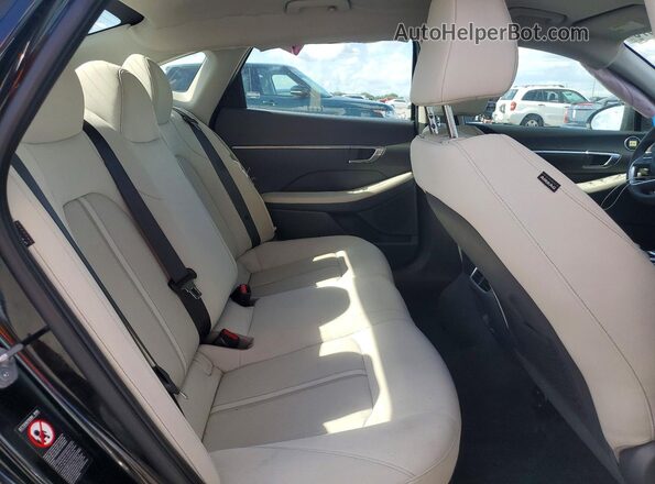 KMHL24JJ3PA079699 2023 HYUNDAI SONATA Black Widok tylnych siedzeń