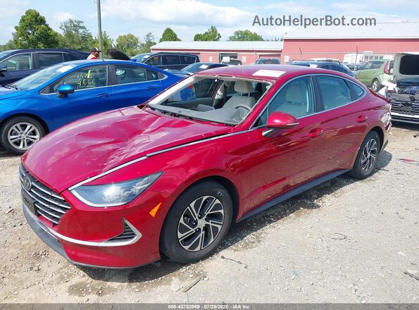 KMHL24JJ4PA075077 2023 HYUNDAI SONATA HYBRID Red Przód lewy