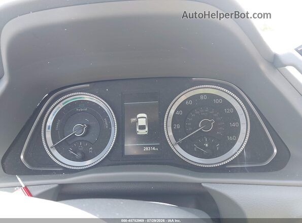 KMHL24JJ4PA075077 2023 HYUNDAI SONATA HYBRID Red Widok tylnych siedzeń