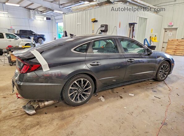 KMHL34J21NA246273 2022 HYUNDAI SONATA Серый Задняя правая четверть