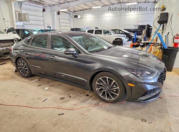 KMHL34J21NA246273 2022 HYUNDAI SONATA Серый Передняя правая четверть