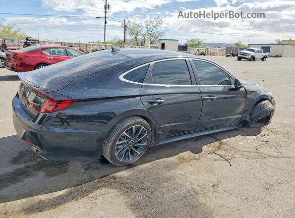 KMHL34J22NA183135 2022 HYUNDAI SONATA Black Tył prawy