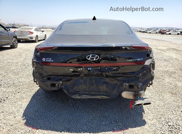 KMHL34J22PA258340 2023 HYUNDAI SONATA Black Вид ззаду