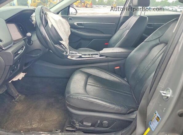 KMHL34J24NA232111 2022 HYUNDAI SONATA Gray Widok wnętrza z przodu