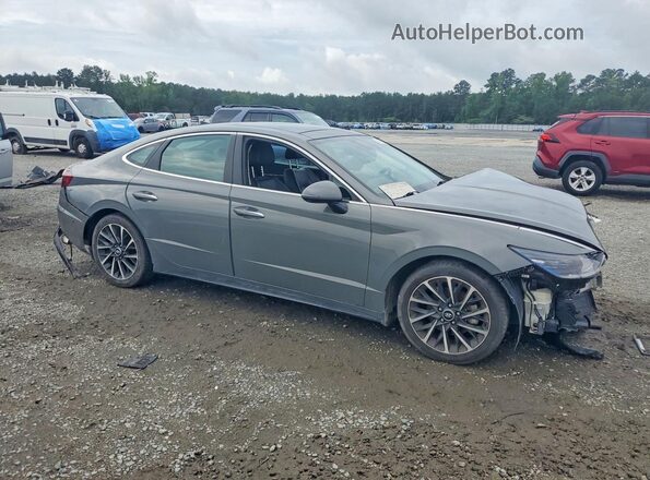 KMHL34J24NA232111 2022 HYUNDAI SONATA Gray Przód prawy