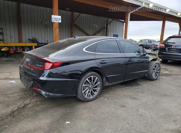 KMHL34J26NA200907 2022 HYUNDAI SONATA Black Trasero derecho