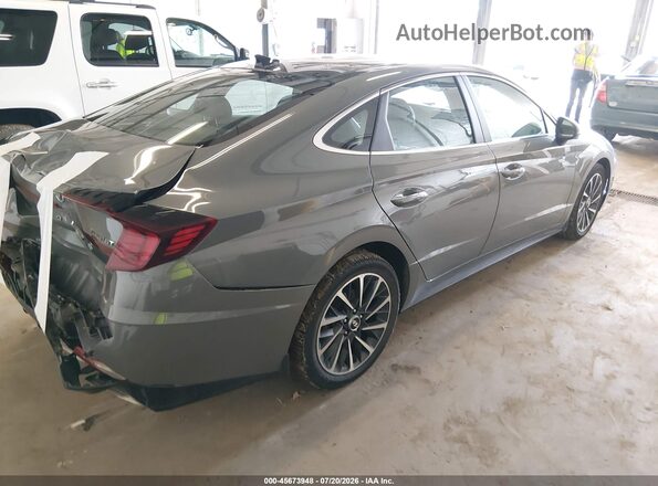 KMHL34J26NA213186 2022 HYUNDAI SONATA Серый Задняя правая четверть