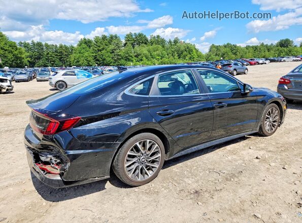 KMHL34J29NA178787 2022 HYUNDAI SONATA Black Tył prawy