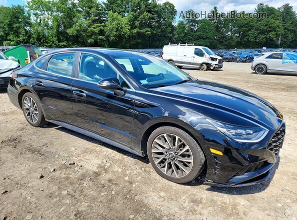KMHL34J29NA178787 2022 HYUNDAI SONATA Black Przód prawy