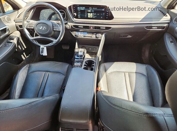 KMHL34J29NA178787 2022 HYUNDAI SONATA Black Widok deski rozdzielczej