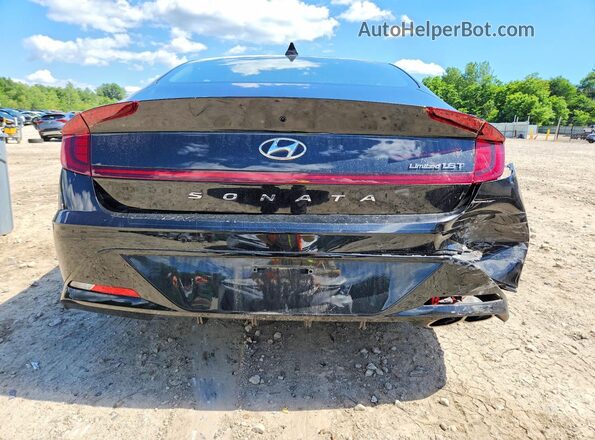 KMHL34J29NA178787 2022 HYUNDAI SONATA Black Widok z tyłu
