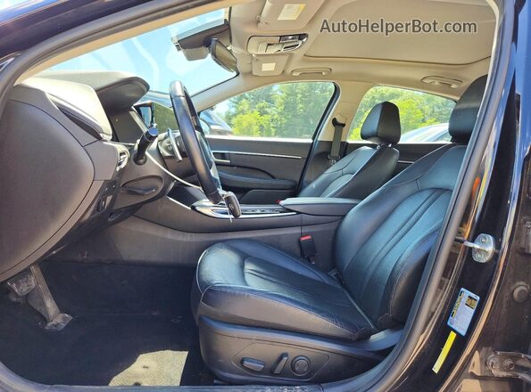 KMHL34J29NA178787 2022 HYUNDAI SONATA Black Widok wnętrza z przodu