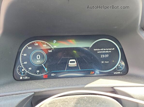 KMHL34J29NA178787 2022 HYUNDAI SONATA Black Widok zestawu wskaźników