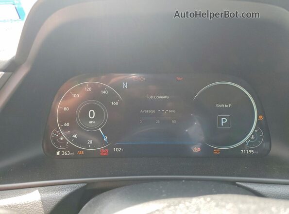 KMHL34J29PA259856 2023 HYUNDAI SONATA Gray Widok zestawu wskaźników