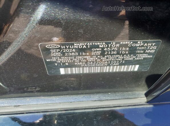 KMHL34JJ0SA110171 2025 HYUNDAI SONATA Black Vista del compartimento del motor