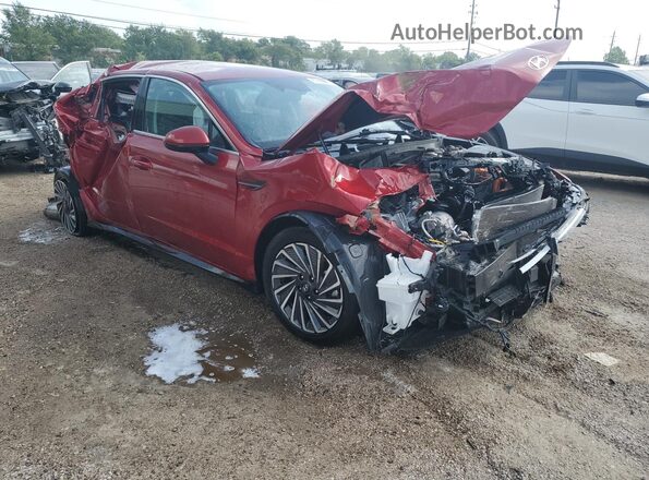 KMHL34JJ2SA104839 2025 HYUNDAI SONATA Red Vista interior de 360 grados