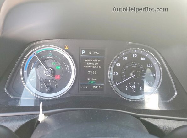KMHL34JJ5PA064036 2023 HYUNDAI SONATA White Սարքավորումների վահանակի տեսք