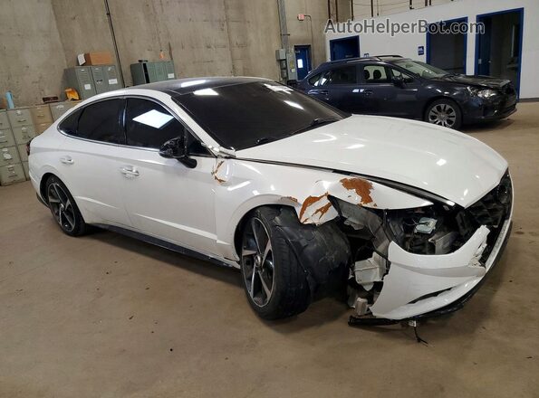 KMHL44J20NA212449 2022 HYUNDAI SONATA White წინა მარჯვენა