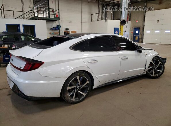 KMHL44J20NA212449 2022 HYUNDAI SONATA White უკანა მარჯვენა