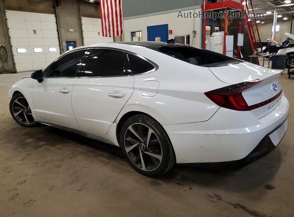 KMHL44J20NA212449 2022 HYUNDAI SONATA White უკანა მარცხენა
