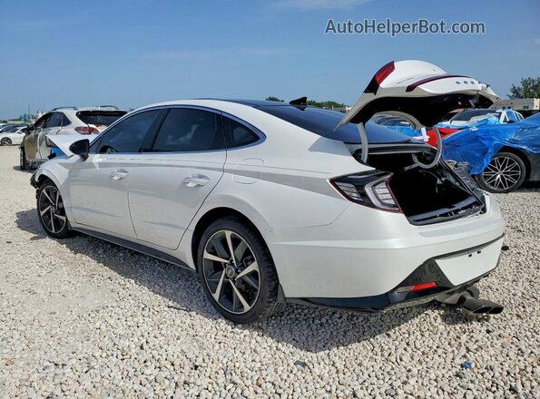 KMHL44J20NA240915 2022 HYUNDAI SONATA Белый Задняя левая четверть
