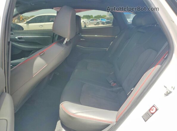 KMHL44J20NA240915 2022 HYUNDAI SONATA Белый Вид задних сидений
