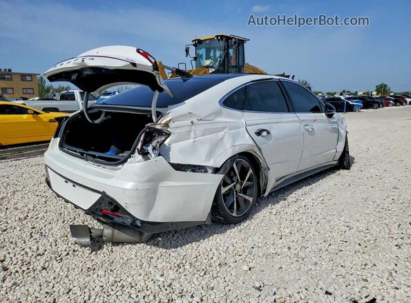 KMHL44J20NA240915 2022 HYUNDAI SONATA Белый Задняя правая четверть