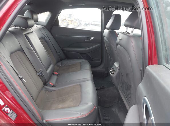 KMHL44J21PA303362 2023 HYUNDAI SONATA Red VIN կոդի պիտակի տեսք